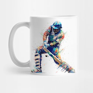 Cricket Player Sport Game Champion Competition Abstract Mug